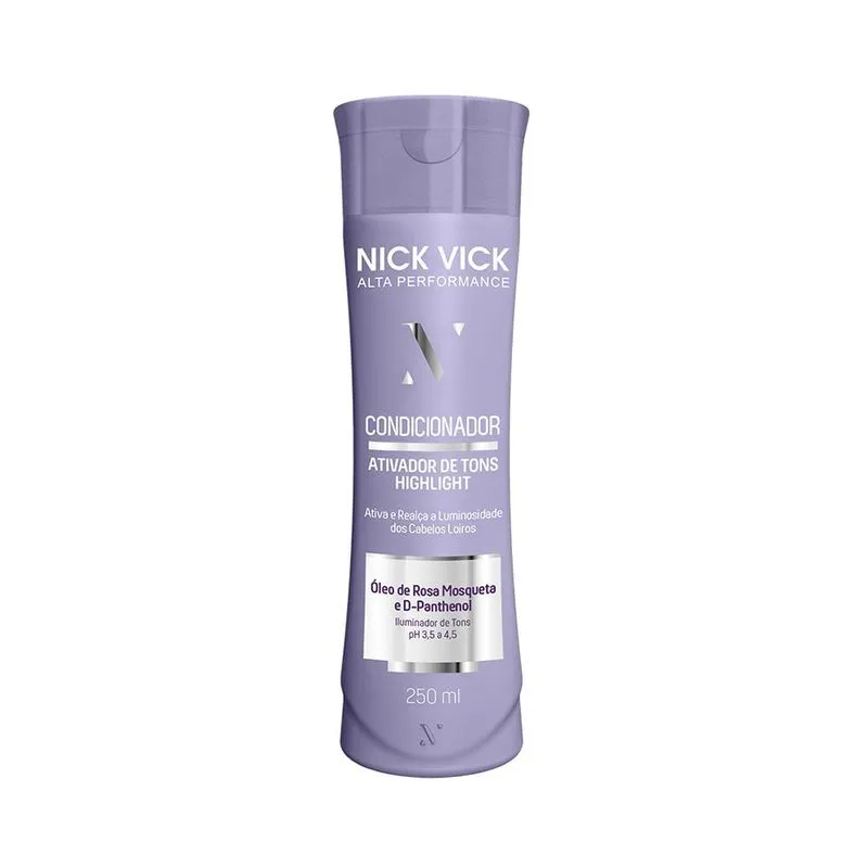 Condicionador Highlight Ativador de Tons Loiros Nick Vick Alta Performance - 250ml