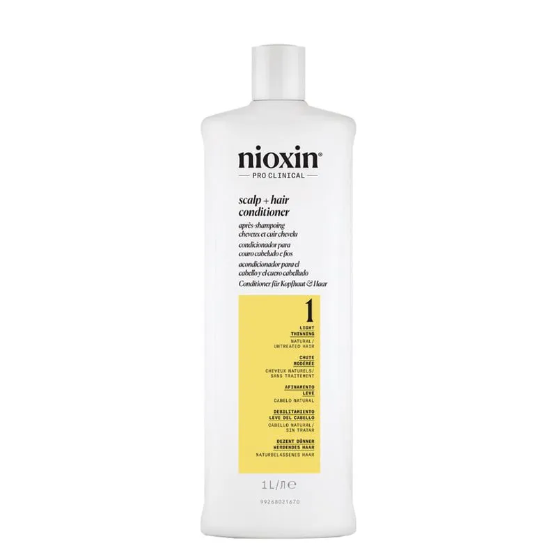 Condicionador - Nioxin Sistema 1 Cabelo Natural Afinamento Leve - 1000ml