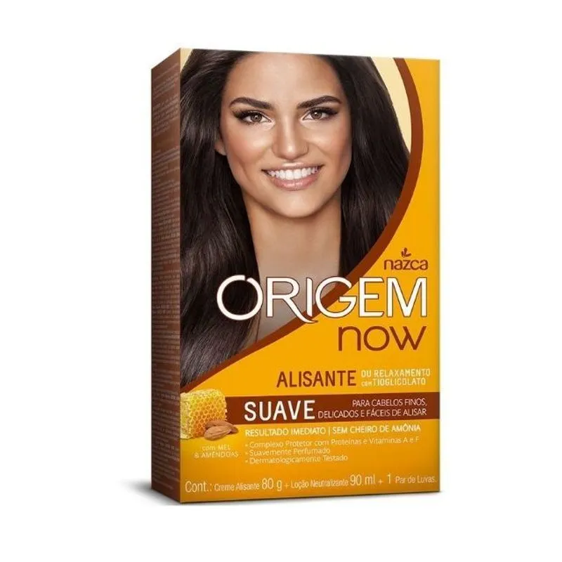 Creme Alisante Origem Now Mel e Amêndoas 90ml