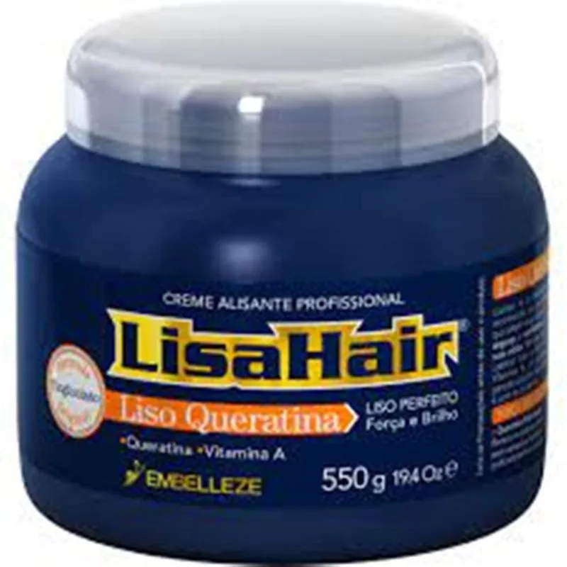 Creme Alisante Tradicional Lisa Hair Profissional 550g