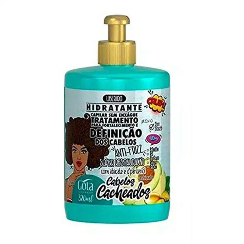 Creme de Pentear Gota Dourada Cacheados Abacaxi + D-Pantenol 320ml