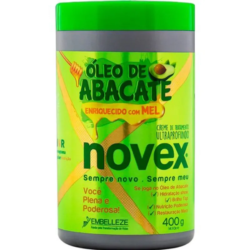 Creme de Tratamento Novex Oleo Abacate e Mel 400g