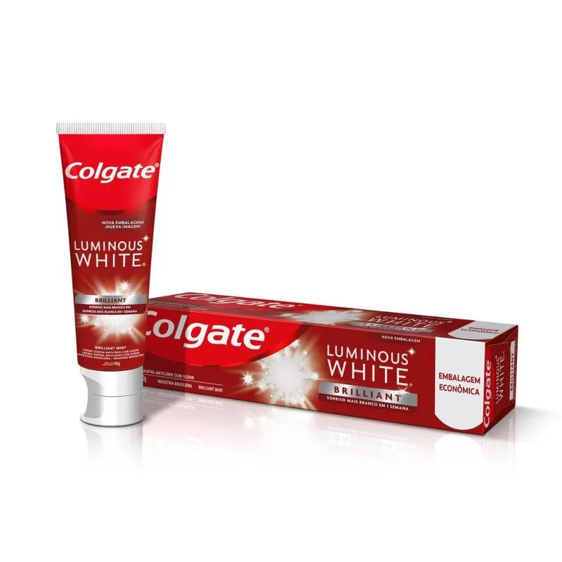 Creme Dental Clareador Colgate Luminous White Briliiant Mint 140g