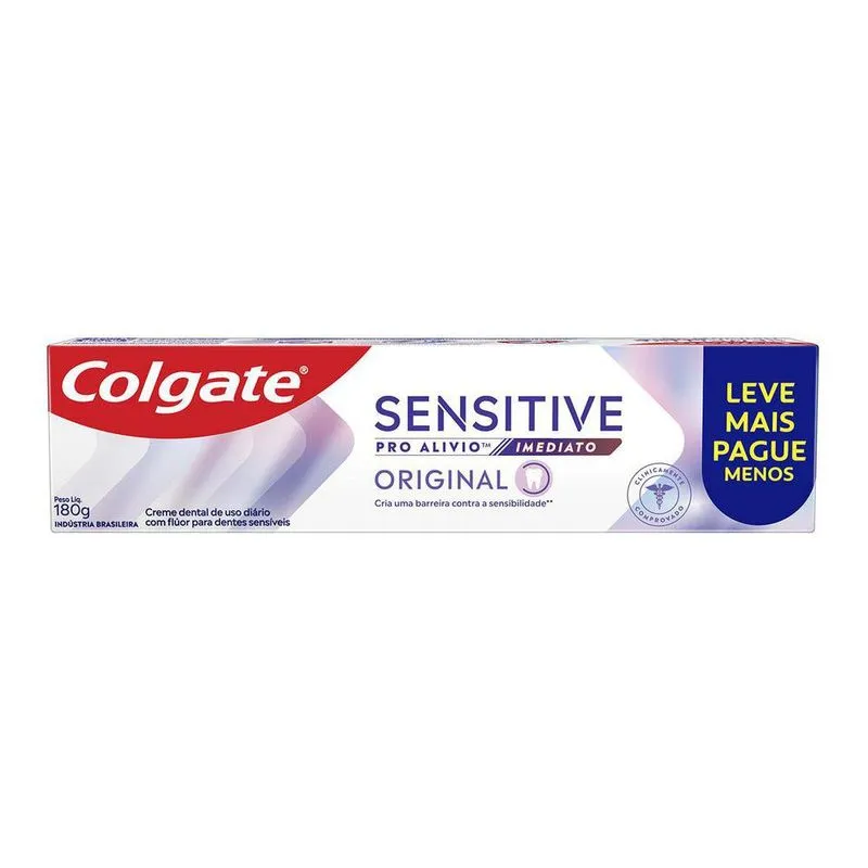 Creme Dental Colgate Sensitive Pro Alívio Imediato Original 180g