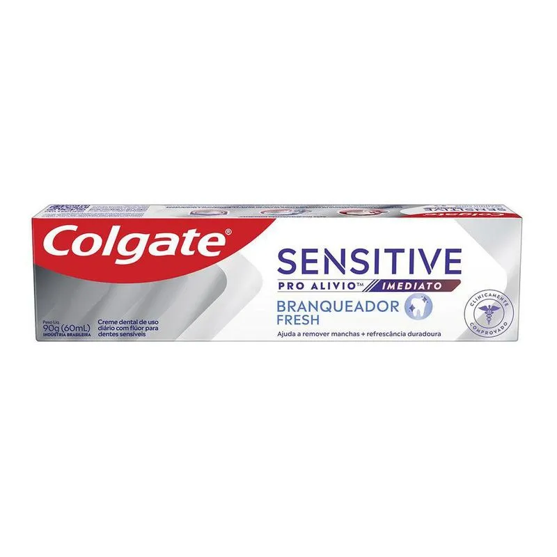 Creme Dental Colgate Sensitive Pro Alívio Imediato Branqueador Fresh 90g