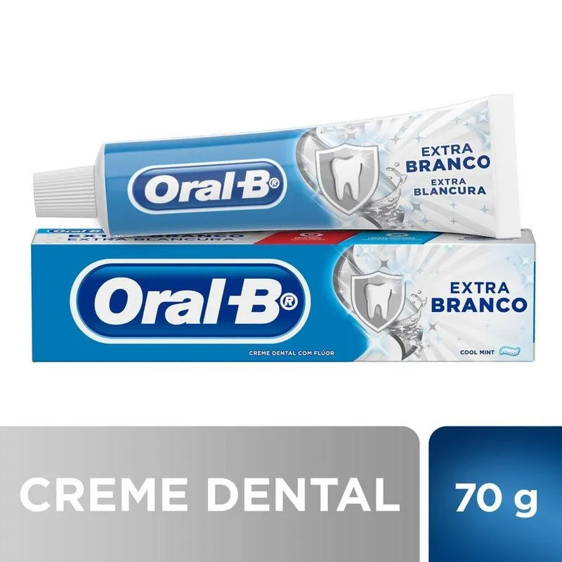 Creme Dental Oral-B Extra Branco - embalagem de 70g