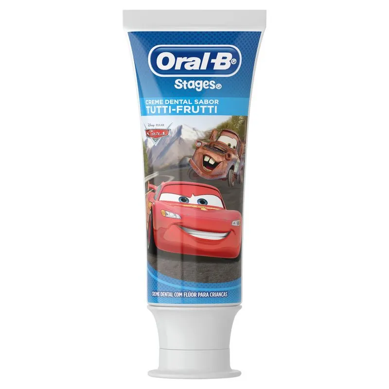 Creme Dental Infantil Oral-B Stages Disney Anticáries com Flúor +2 anos 100g