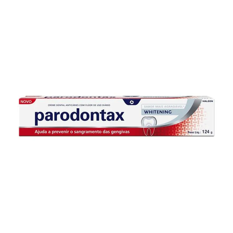 Creme Dental Parodontax Prevenção do Sangramento das Gengivas Whitening 124g
