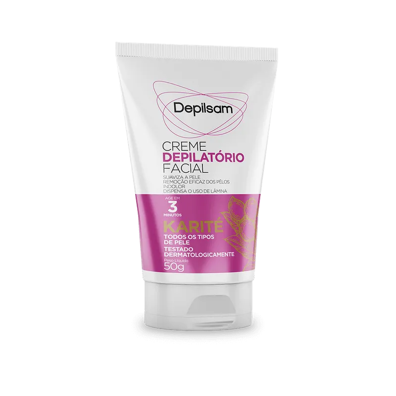 Creme Depilatório Facial Depilsam Karité 50G