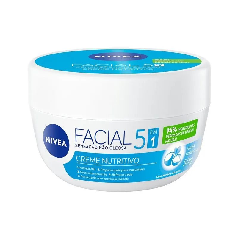 Creme Facial Nivea 50g Nutritivo
