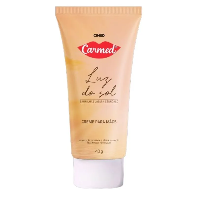 Creme Hidratante Para As Mãos Carmed Luz Do Sol 40g