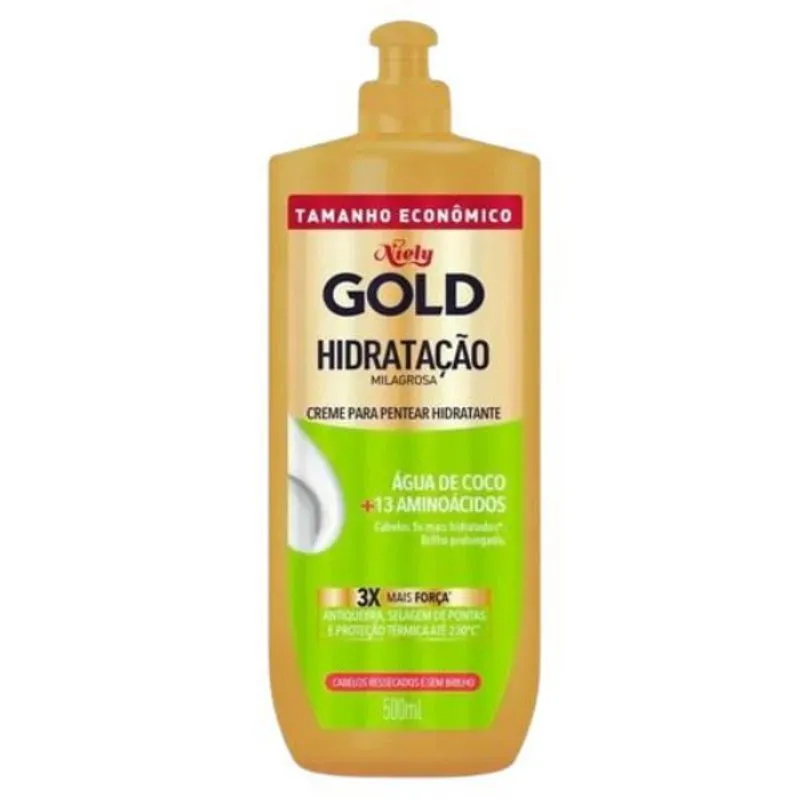 Creme para Pentear Niely Gold - 500g - Hidratação