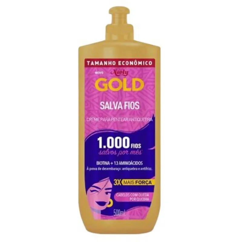 Creme para Pentear Niely Gold 500g Salva Fios