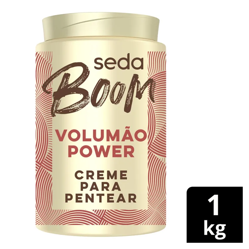 Creme Para Pentear Seda Boom Volumão Power Pote 1kg
