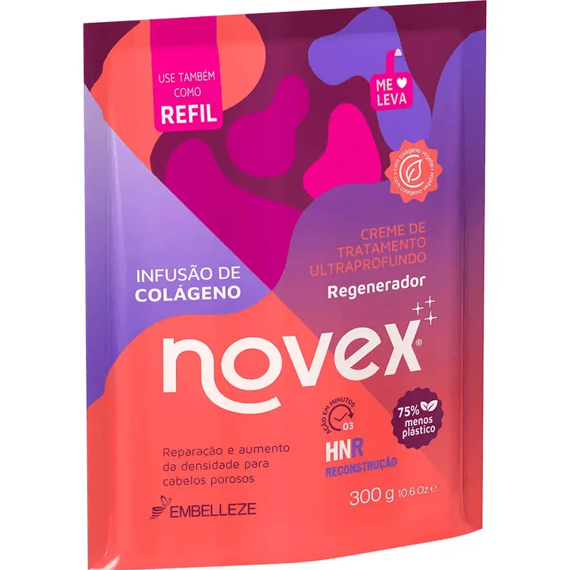 Creme para Tratamento Novex Refil - 300g Infusão de Colágeno