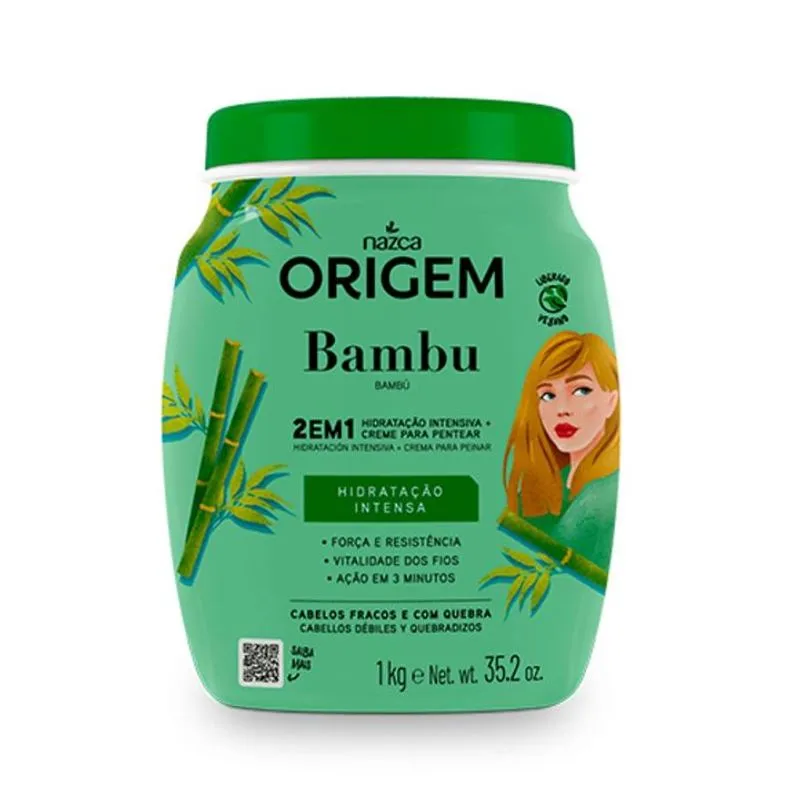 Creme para Tratamento Origem 1kg 2 em 1 Bambu