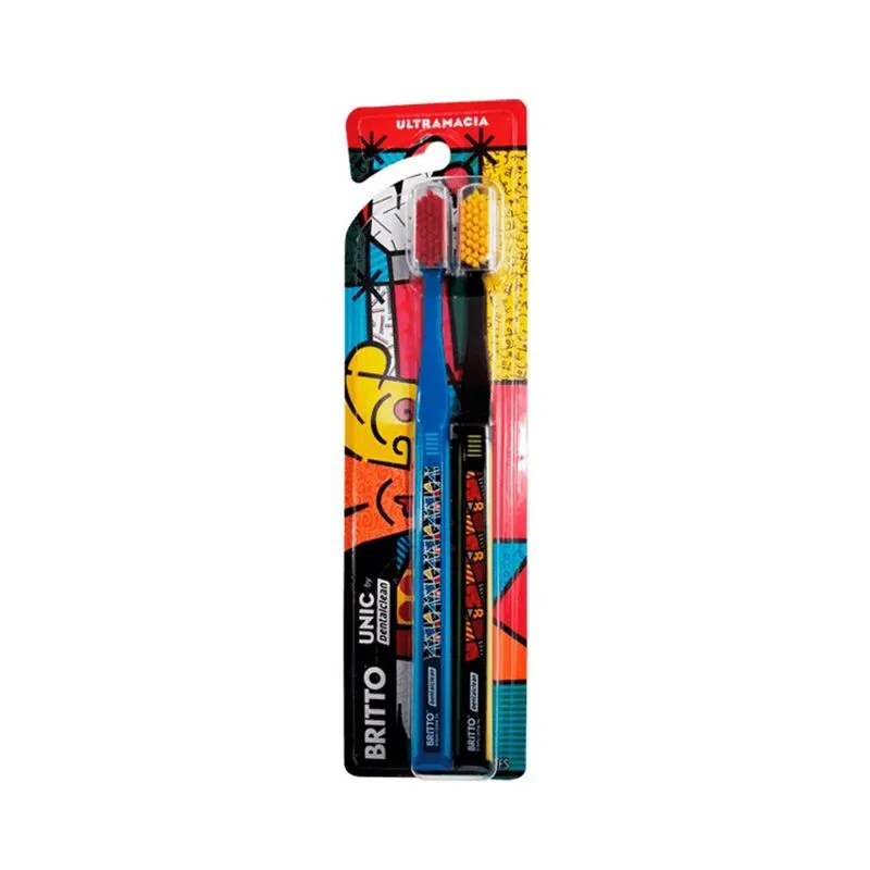 DentalClean - Kit Escovas Dentais Dual - Romero Britto