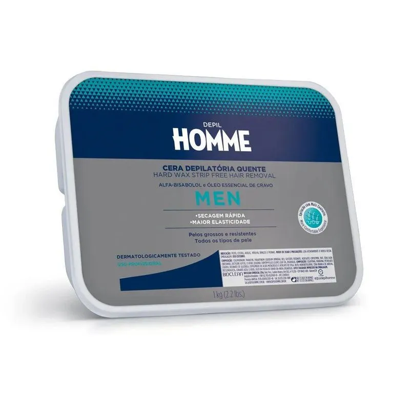 Depil Bella - Homme Cera Depilatória Quente - 1000g