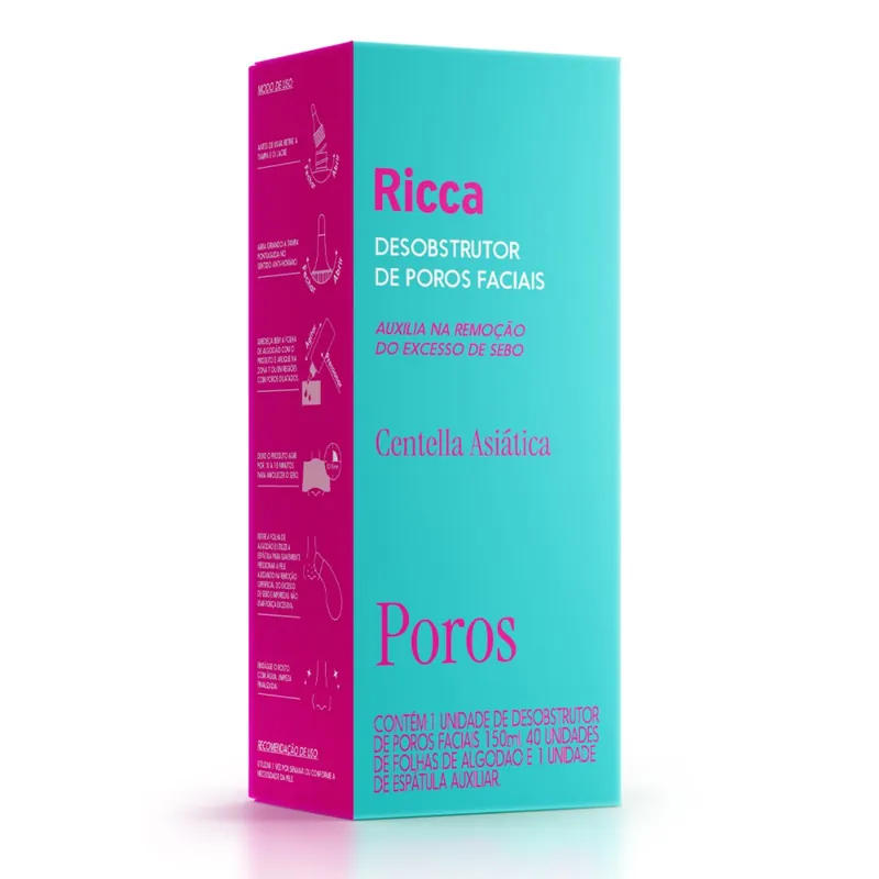 Desobstrutor De Poros Faciais Ricca 150ml