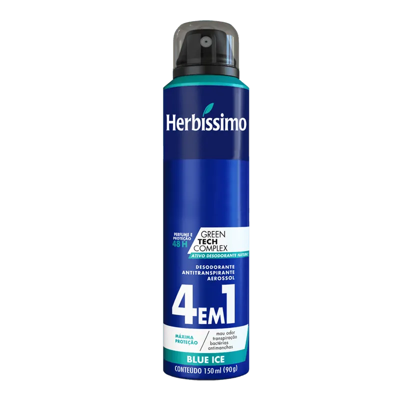Desodorante Aerosol Antitranspirante Herbíssimo Blue Ice 150Ml
