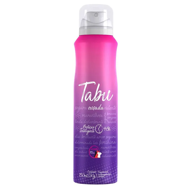 Desodorante Aerosol Antitranspirante Tabu Ousada 150Ml