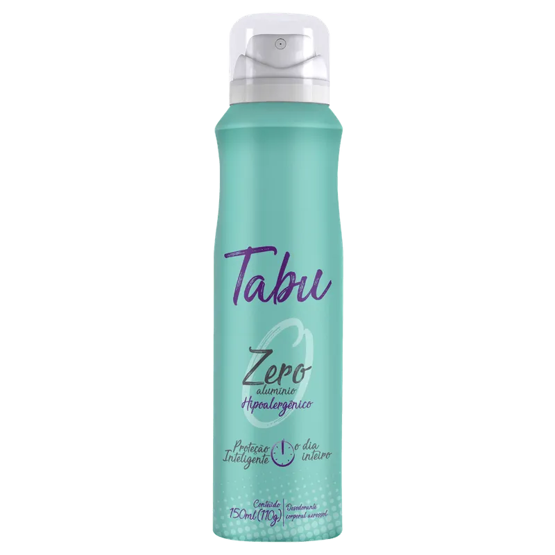 Desodorante Aerosol Antitranspirante Tabu Zero 150Ml