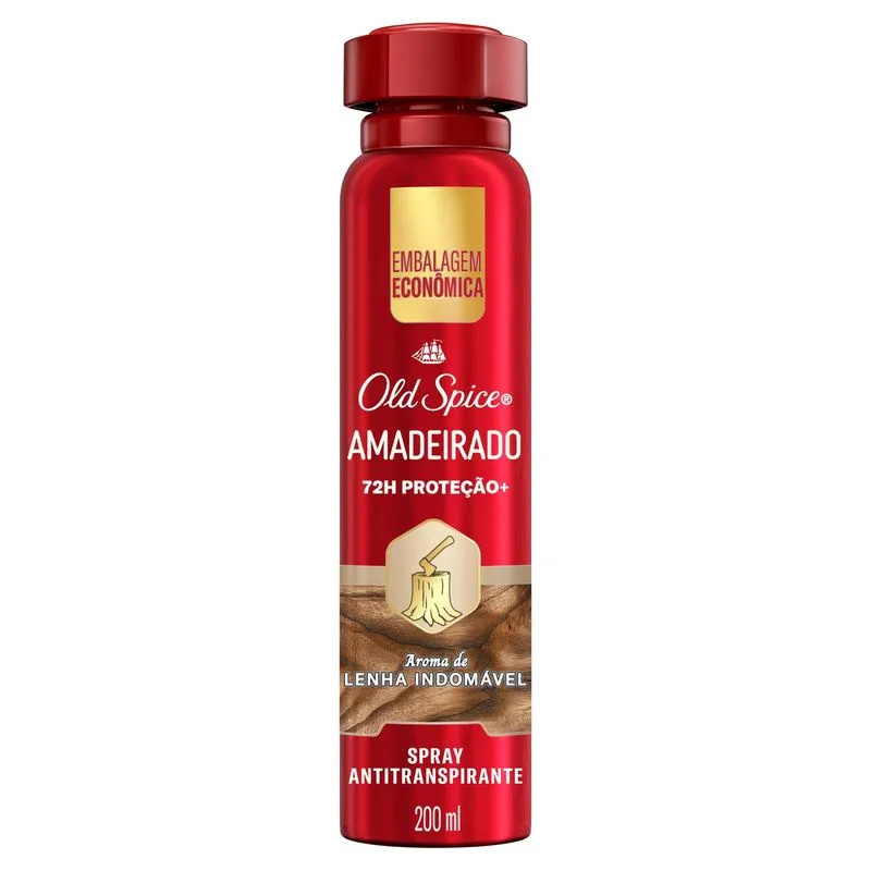 Desodorante Antitranspirante Old Spice Aerossol Amadeirado 200ml