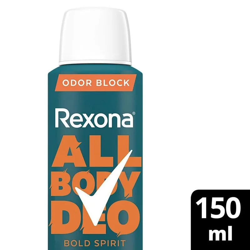 Desodorante Corporal Rexona All Body Deo Bold Spirit Aerossol 150ml