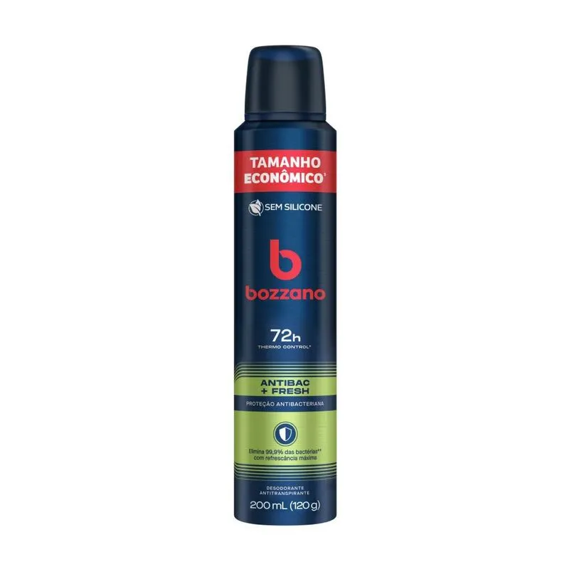 Desodorante Antitranspirante Aerossol Masculino Bozzano Fresh 200ml