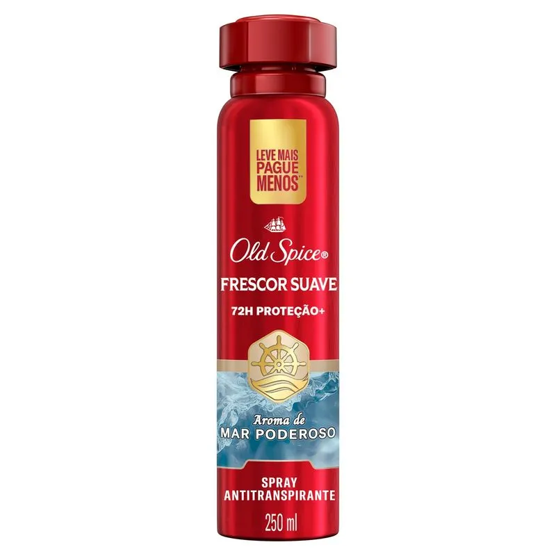 Desodorante Antitranspirante Old Spice Aerossol Frescor Suave 250ml