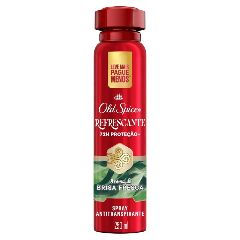 Desodorante Antitranspirante Old Spice Aerossol Refrescante 250ml