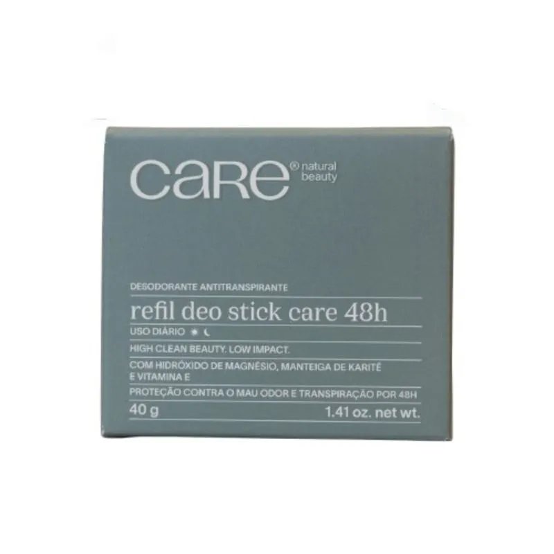 Desodorante Antitranspirante Deo Care Stick 40g Refil