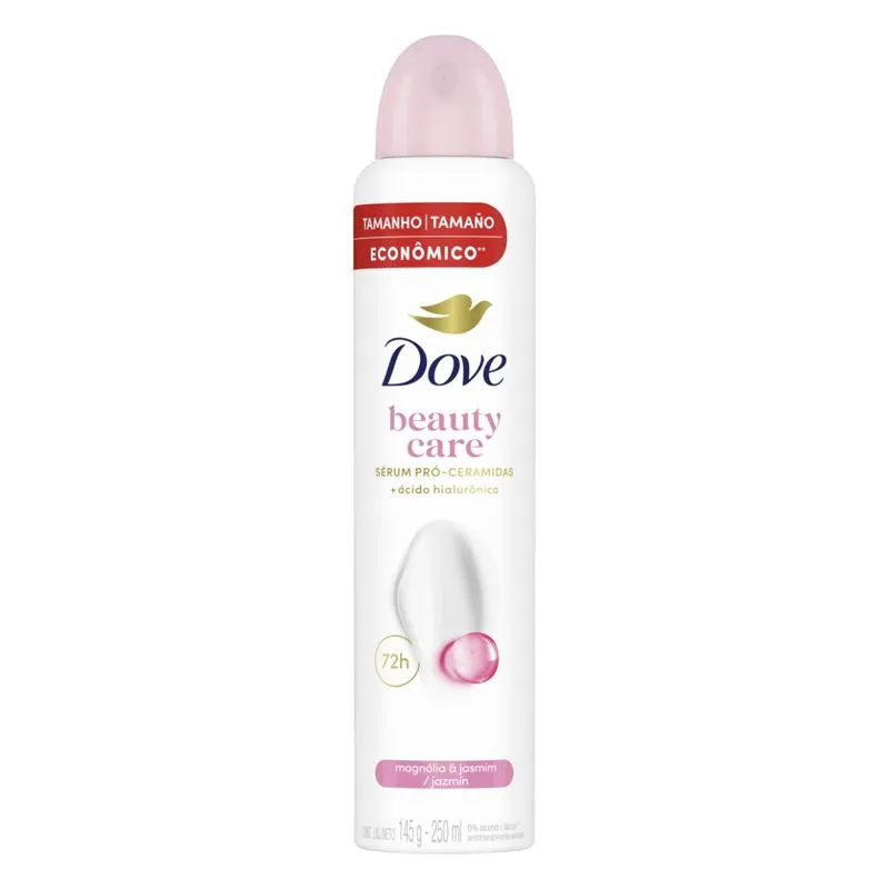 Desodorante Antitranspirante Dove Beauty Care Magnólia & Jasmin Aerossol 250ml