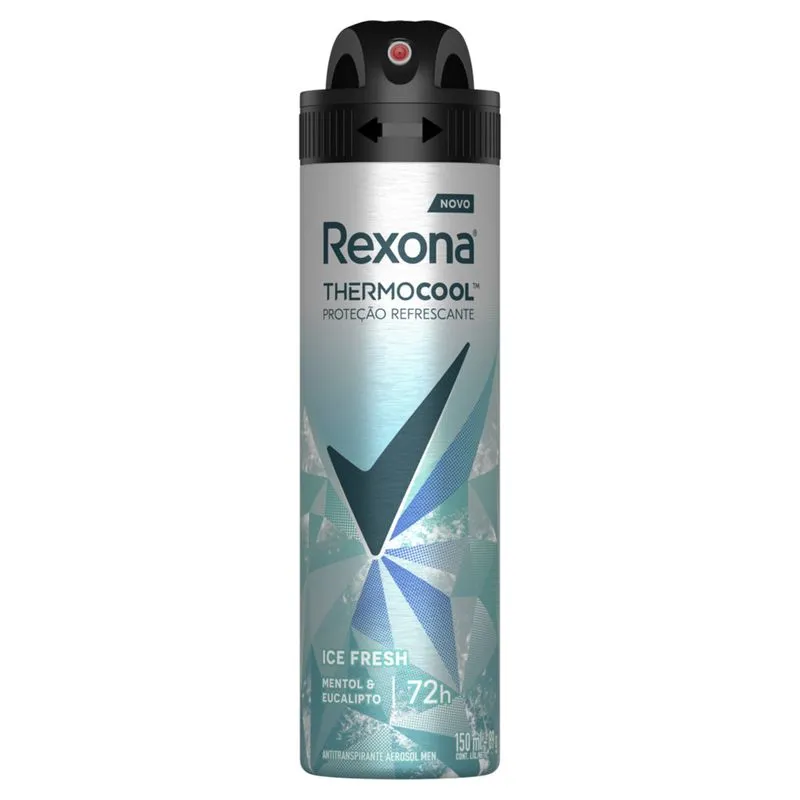 Desodorante Antitranspirante Rexona Men Thermocool Ice Fresh Aerossol 150ml