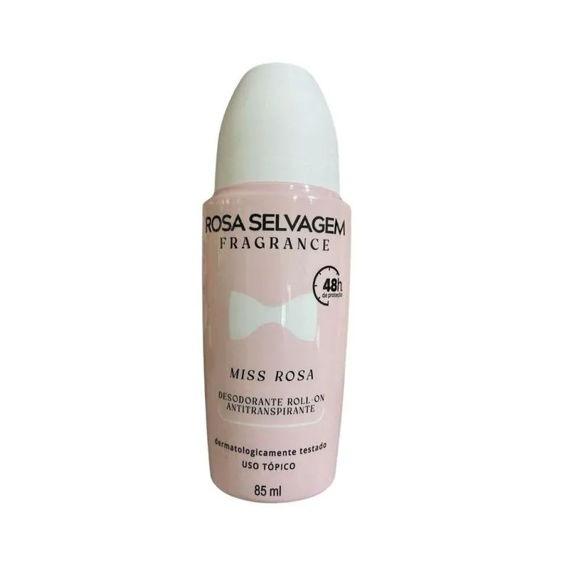 Desodorante Antitranspirante Roll-on Miss Rosa Selvagem - 85ml