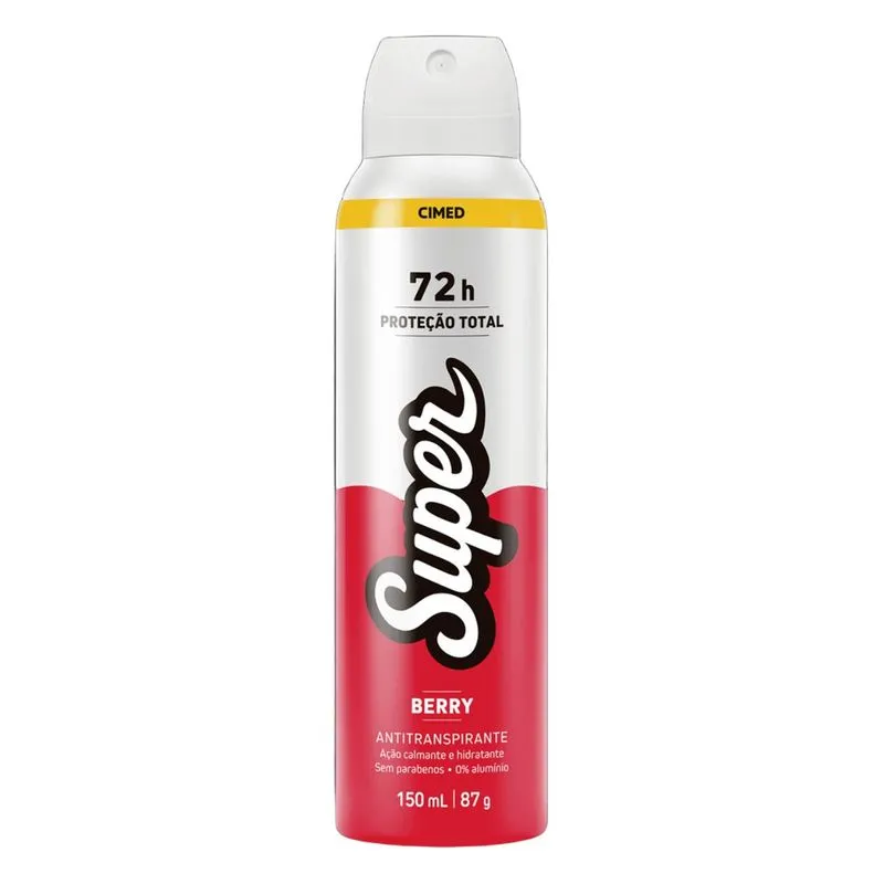 Desodorante Antitranspirante Super Woman Berry Aerossol 150ml
