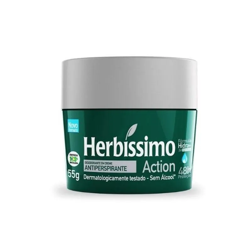 Desodorante Creme Herbíssimo 55g Action