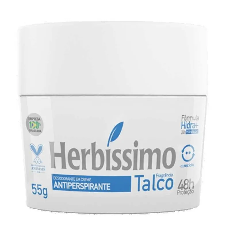 Desodorante Creme Herbíssimo Talco 55g