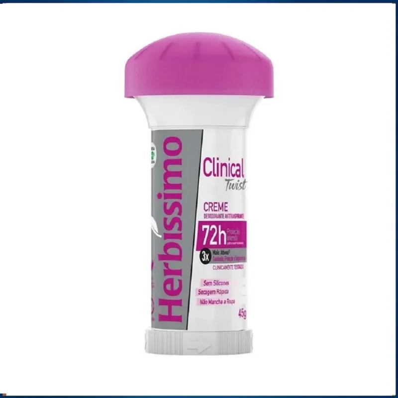 Desodorante Herbíssimo Creme Twist 45g Clinical