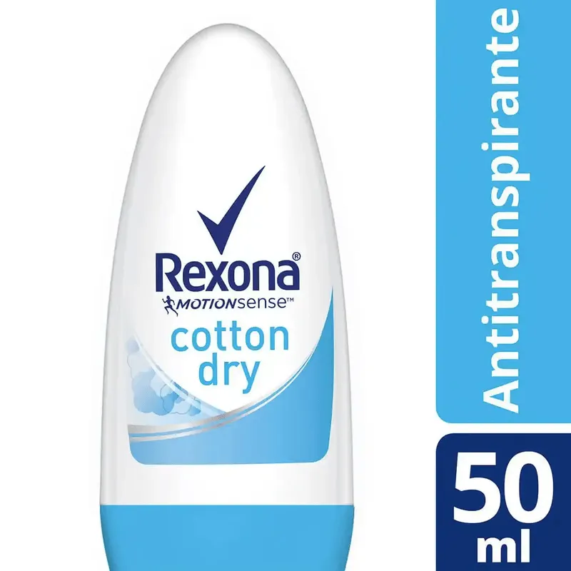 Desodorante Antitranspirante Rexona Cotton Dry 48h Roll-On 50ml