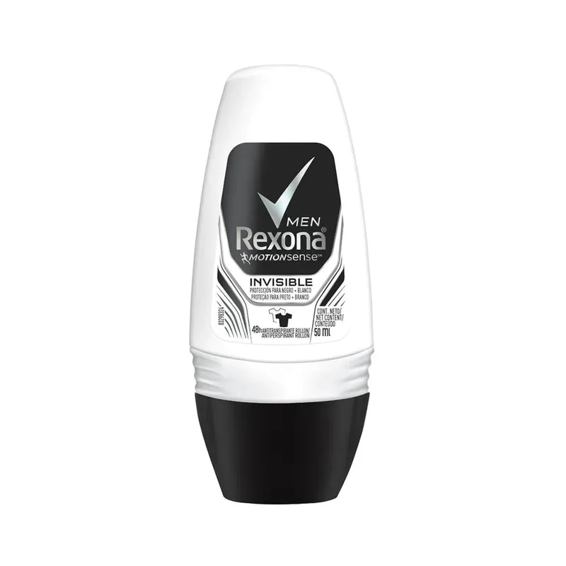 Desodorante Antitranspirante Rexona Men Invisible 48h Roll-On 50ml