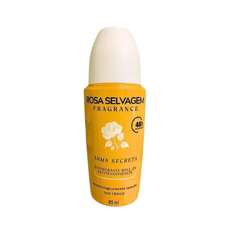 Desodorante Roll-on Arma Secreta Rosa Selvagem - 85ml