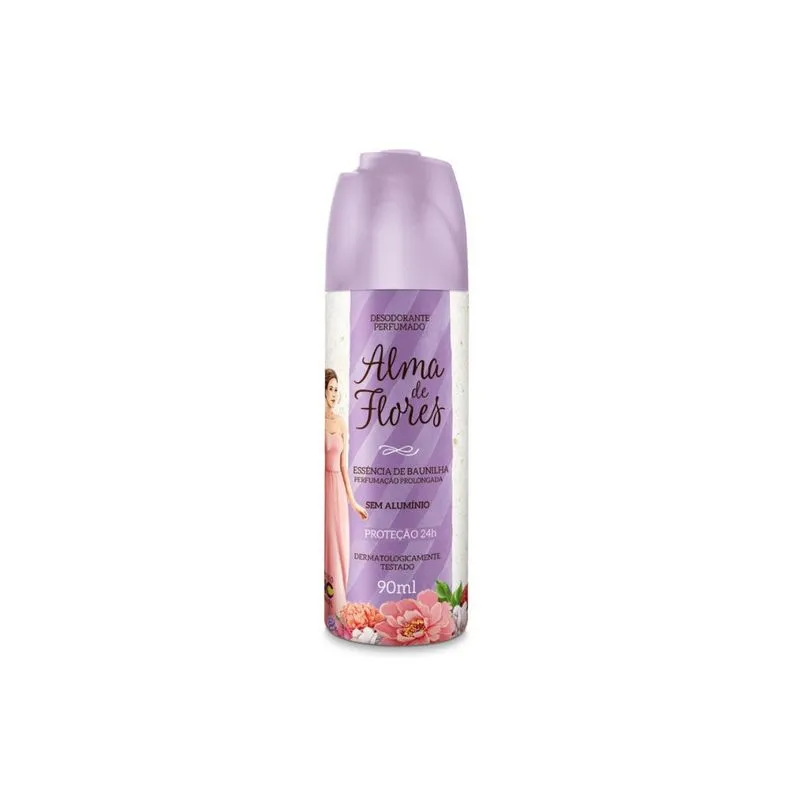 Desodorante Spray Alma de Flores 90ml - Baunilha
