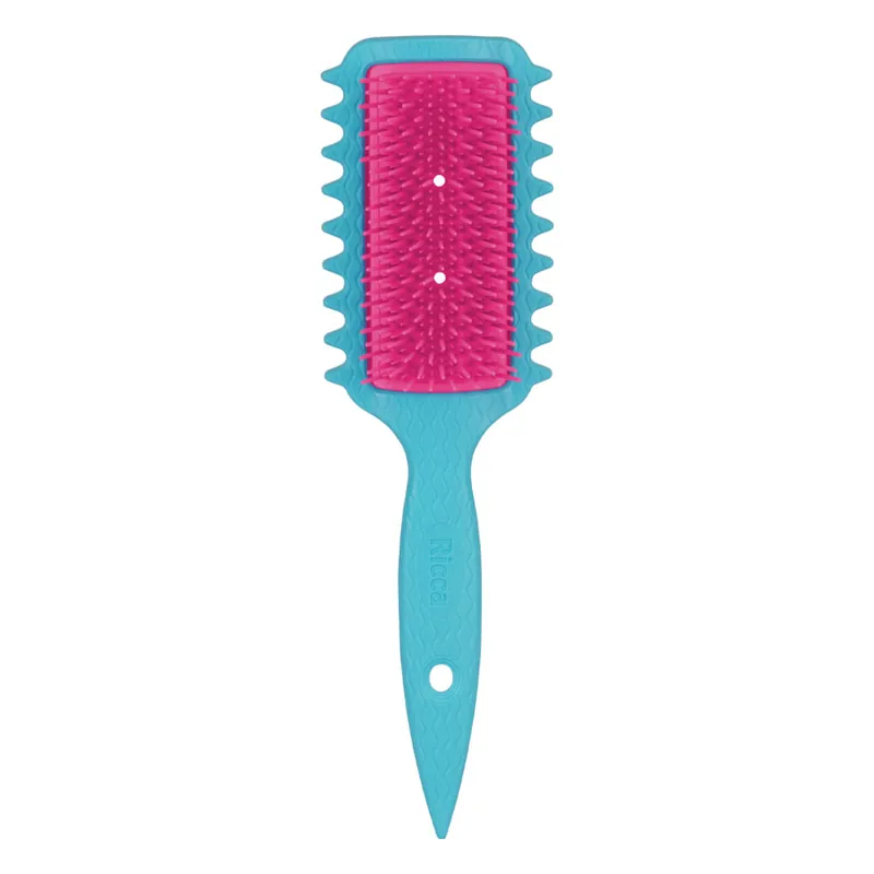 Escova De Cabelo Ricca Flex Fita Azul