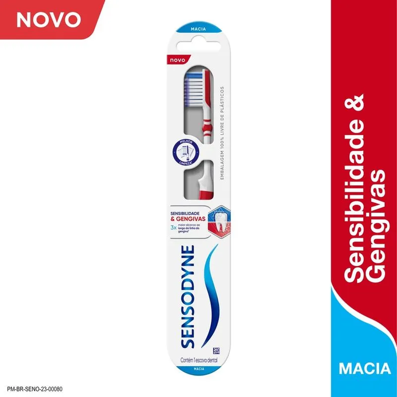 Escova Dental Sensodyne Sensibilidade & Gengivas Cerda Macia 1 Unidade