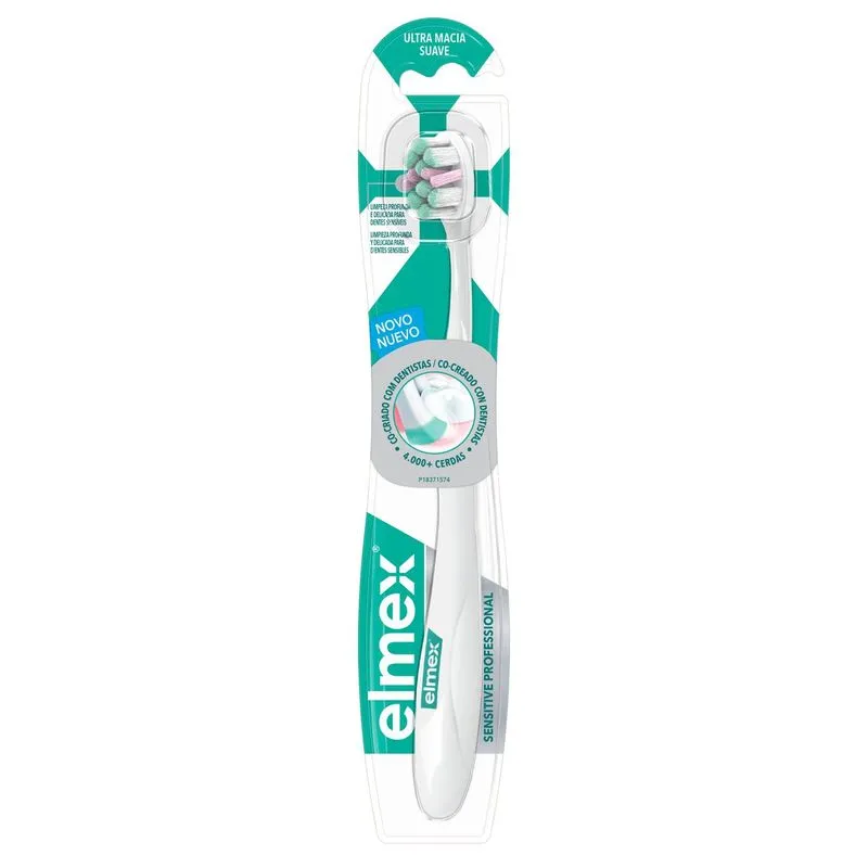 Escova Dental Colgate Elmex Sensitive Professional Cerdas Ultramacia Cores Sortidas 1 Unidade