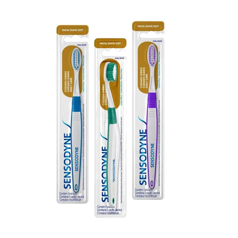 Escova Dental Sensodyne Cuidado Diário Cerdas Macias 1 Unidade
