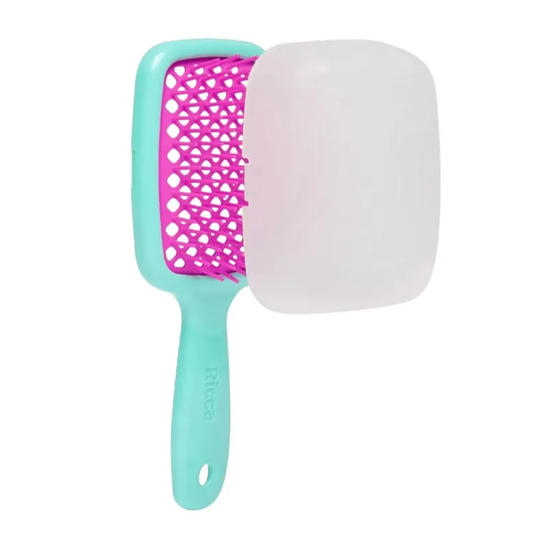 Escova de Cabelo Ricca Flex Go Mini Aqua