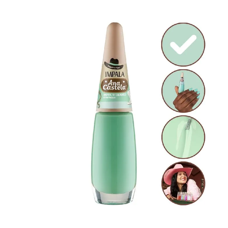 Esmalte Cremoso Bota O Chapeu Ana Castela Impala Manicure