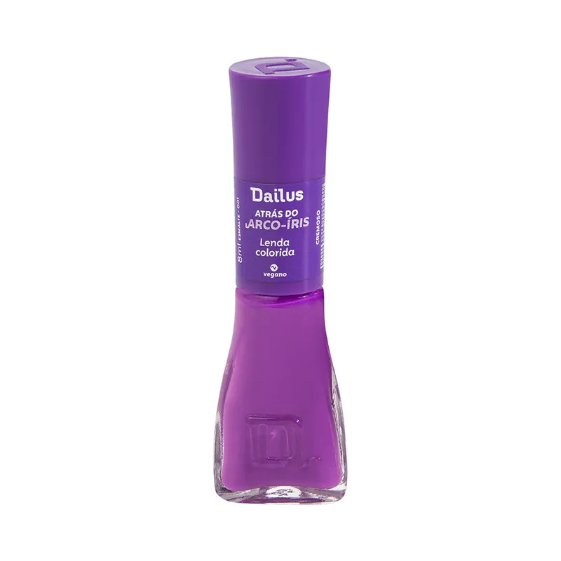 Esmalte Dailus Atrás do Arco-Íris Lenda Colorida Cremoso Vegano 8ml